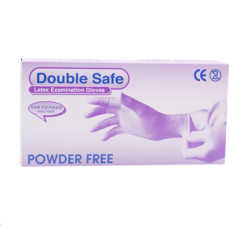 라텍스장갑 (노파우더)-더블세이프
